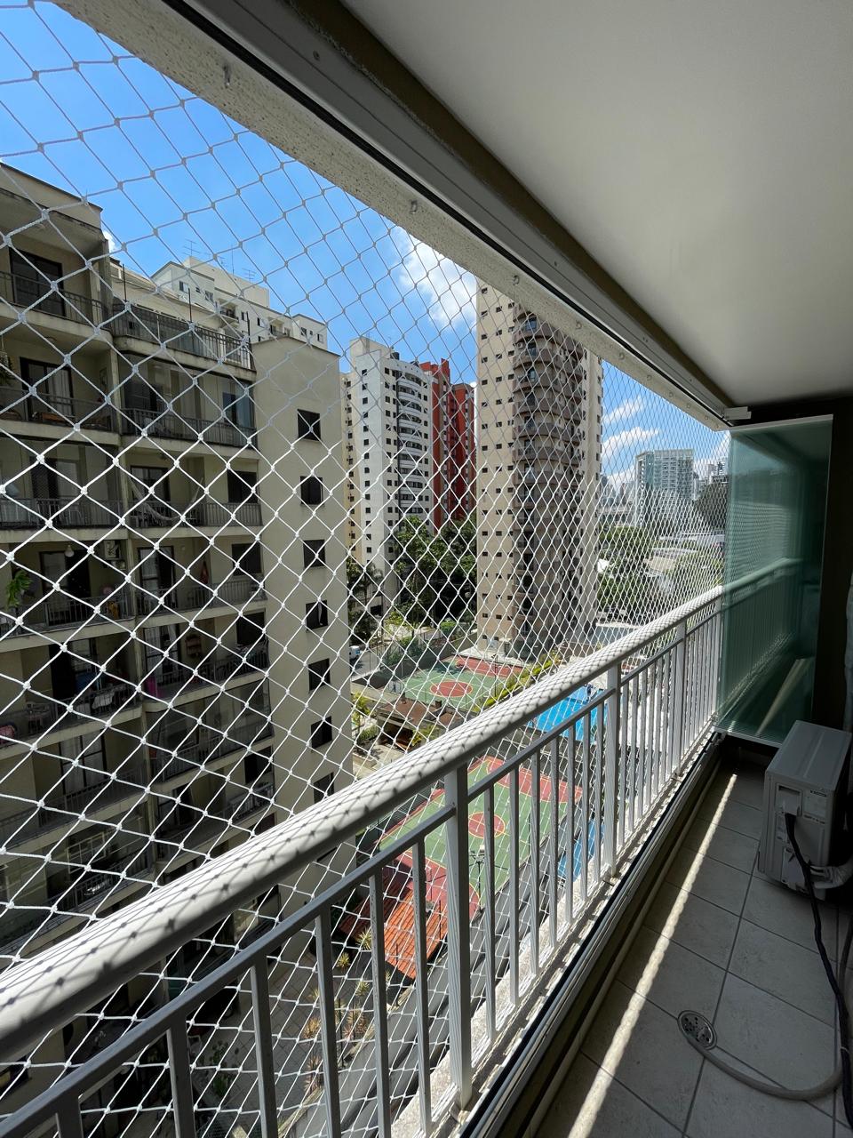 Rede de Proteção para Sacada 3,00 x 1,10m – Malha 5 cm