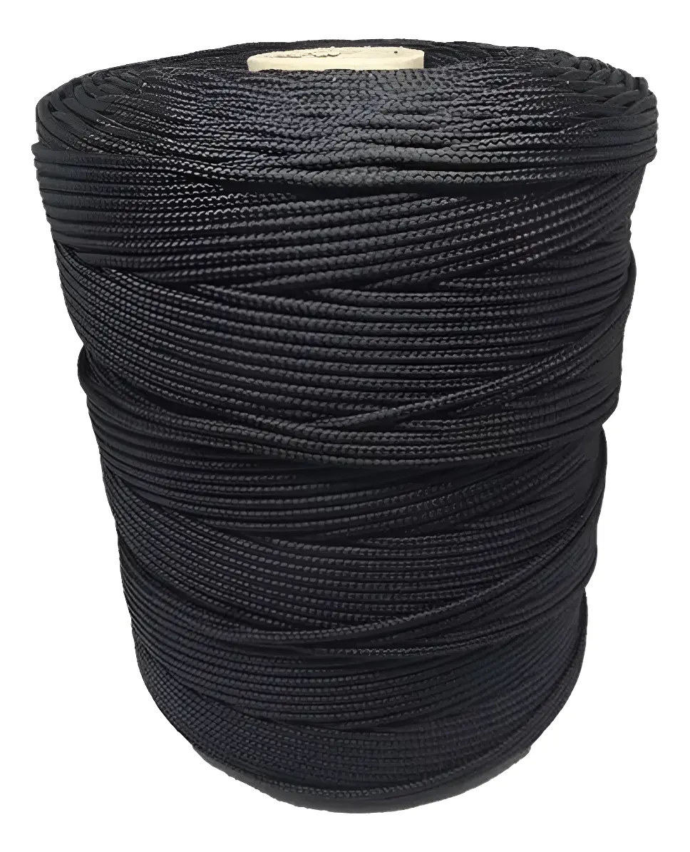 Corda Poliamida Preta 4mm – Rolo 115m