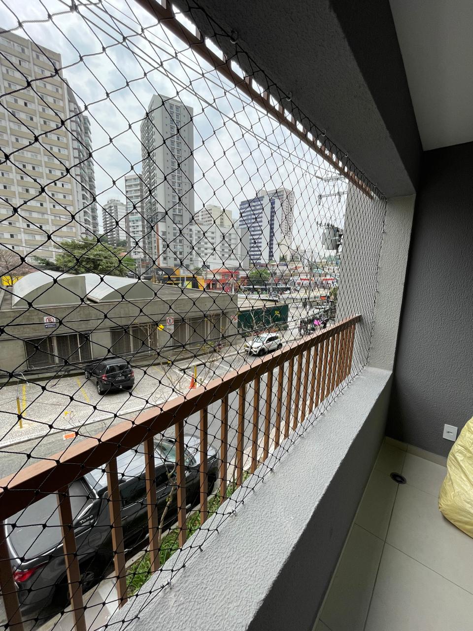 Rede de Proteção Sacada Discreta Preta 3,50 x 1,20m