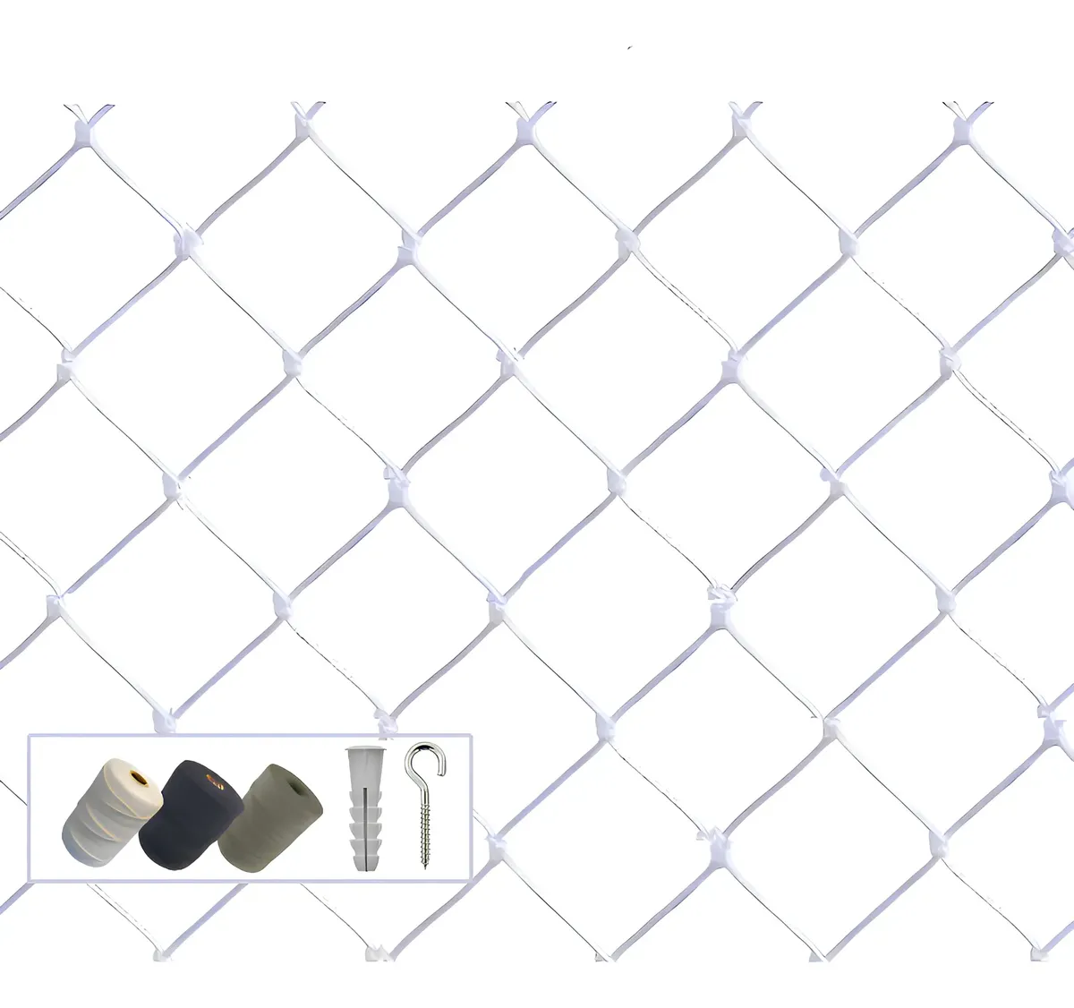 Kit Completo Rede Branca 2,00 x 4,00m – Janela Criança